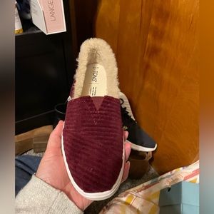 Toms Velvet Fur Lined Sides